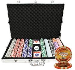 1000ct Aluminum Case Poker Chip Set Laser Vegas Custom Build