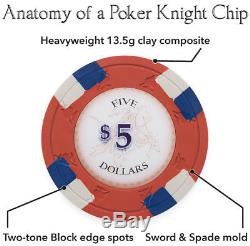 1000ct Claysmith Gaming Poker Knights Chip Set in Acrylic