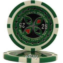 1000ct Ultimate Casino Poker Chips Set Aluminum Case