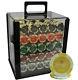 1000pc 14G MONTE CARLO MILLIONS CLAY POKER CHIPS SET ACRYLIC CASE