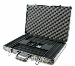 1000pc Deluxe Poker Chip Case in Gray Color Reinforced, Strong, Sturdy Design