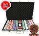 1000pcs 14g Laser Graphic Ultimate Poker Chips Set With Alum Case