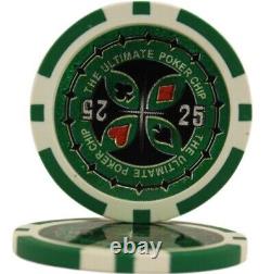 1000pcs 14g Laser Graphic Ultimate Poker Chips Set With Alum Case
