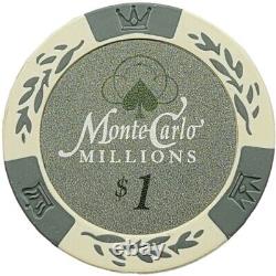 1000pcs 14g Monte Carlo Millions Poker Chips Set With Deluxe Case