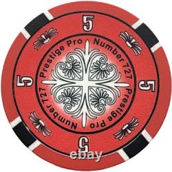 1000pcs 14g Prestige Pro Poker Chips Set With Deluxe Case