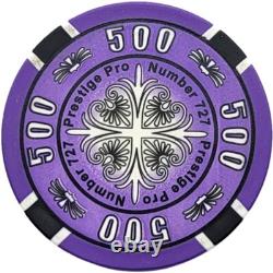 1000pcs 14g Prestige Pro Poker Chips Set With Deluxe Case