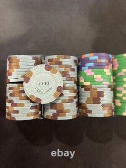 1045 Paulson Private Cardroom Poker Chip Set Used Great Condition