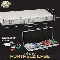 11.5 Gram Texas Hold'em Claytec Poker Chip Set with Poker Chips and Case Combo