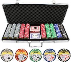 11.5G 500Pc Royal Flush Poker Chips Set from Versa Games