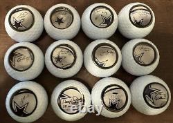 (12) Dallas Cowboys Golf Ball Shot Glasses One Of A Kind Set Emmitt, Landry