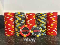 125 ESPN Tilt Clay Poker Chips Made by BCC