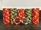 125 ESPN Tilt Clay Poker Chips Made by BCC