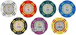 13.5 Gram Poker Chips Clay Poker Chips Set 500 Piece Crown Casino Poker Set