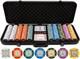 13.5 Gram Poker Chips Clay Set 500 Piece Crown Casino Poker