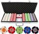 13.5G 500Pc Lucky Horseshoe Clay Poker Chips Set Las Vegas Casino Quality P