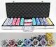 13.5g 500 Count Professional Casino High Roller CLAY Poker Chip Set w Case +More