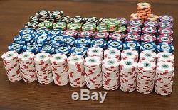 (1300) Like NEW Paulson Casino de Isthmus City Poker Chips Cash/Tournament Set