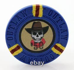 13g Outlaw Clay Poker Chips Set 500 Piece Multicolor