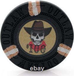 13g Outlaw Clay Poker Chips Set 500 Piece Multicolor