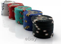 13g Outlaw Clay Poker Chips Set 500 Piece Multicolor