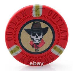 13g Outlaw Clay Poker Chips Set 500 Piece Set