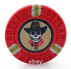 13g Outlaw Clay Poker Chips Set 500 Piece Set