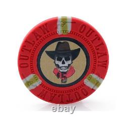 13g Outlaw Clay Poker Chips Set 500 Piece Set