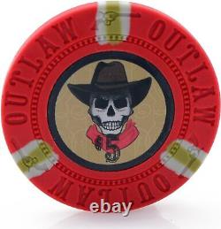 13g Outlaw Clay Poker Chips Set 500 Piece Set