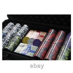 14 Gram 300 Count Poker Set, 14G Clay Composite Chips with Aluminum Case, Two