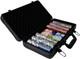 14 Gram 300 Count Poker Set, 14G Clay Composite Chips with Aluminum Case, Two De
