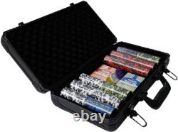 14 Gram 300 Count Poker Set, 14G Clay Composite Chips with Aluminum Case, Two De