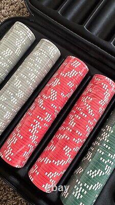 14 Gram Clay Game Poker Chips Set for Texas Hold'Em, 500Pcs, Blank Chips