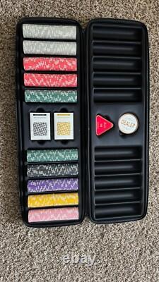 14 Gram Clay Game Poker Chips Set for Texas Hold'Em, 500Pcs, Blank Chips