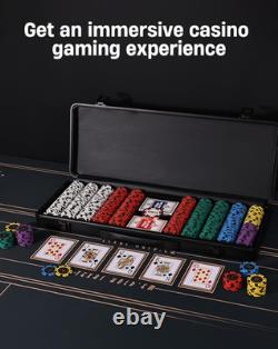 14G Clay Poker Chips Set for Texas Hold'Em, 300 PCS Casino Numbered Chips with H