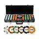 14g Clay Poker Chips Set, 500 Poker Chips, 39mm, with High-end Aluminum Carry