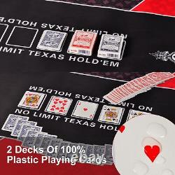 14g Clay Poker Chips Set for Texas Hold'em, Casino Chips Set with 300PCS Numbe