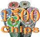 1500 King Las Vegas Casino 7 Color Poker Chips Set K2