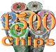 1500 Poker chips & Accessories Pro Tournament Chips Set
