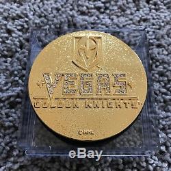 19 Vegas Golden Knights Logo and Poker Chip Puck Set, including GOLD