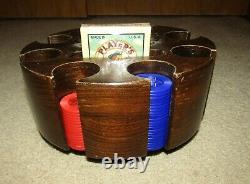 1940's GLUEK'S beer poker chip set and carousal (125+ chips) MINNESOTA