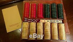 1946 Star Bakelite Poker Set 446 Chip 4 Sealed Tax Stamp Bicycle playing card Nm
