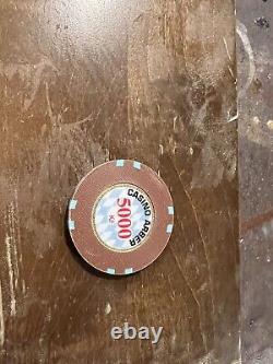199 OverSized 42 mm Casino Arber Czech Republic chip Set (1000 & 5000 Kc)