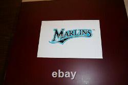 2- 125 pc Florida Marlins Cased Poker Sets in Beautiful Mahogany Display Boxes