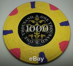 200 Le Paulson NOIR Poker Chip Set with Revolving Carousel & Cards RARE