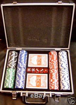 200 PIECE Poker Chips Set Pro 11.5 Gram with aluminum case n dice! BRAND NEW