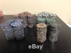 2005 WSOP 473 Brass Poker Chips Set Binyon's 18 Grams Chip Guard Free Shipping