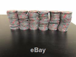 2005 WSOP 473 Brass Poker Chips Set Binyon's 18 Grams Chip Guard Free Shipping