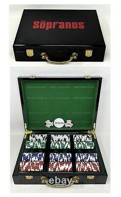 2006 Sopranos Promotional Bada Bing Collectors 300 Count Poker Chip Set & Case