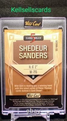 2024 Wild card 5 card draw Shedeur Sanders 2/2 Double # Match Sparkle Poker Chip 2024 Wild card 5 card draw Shedeur Sanders 2/2 Double # Match Sparkle Poker Chip