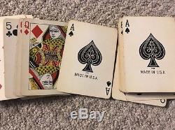 288 Vintage Fleur De Lis Poker Home Casino Chips Set Lot Rack + Playing Cards